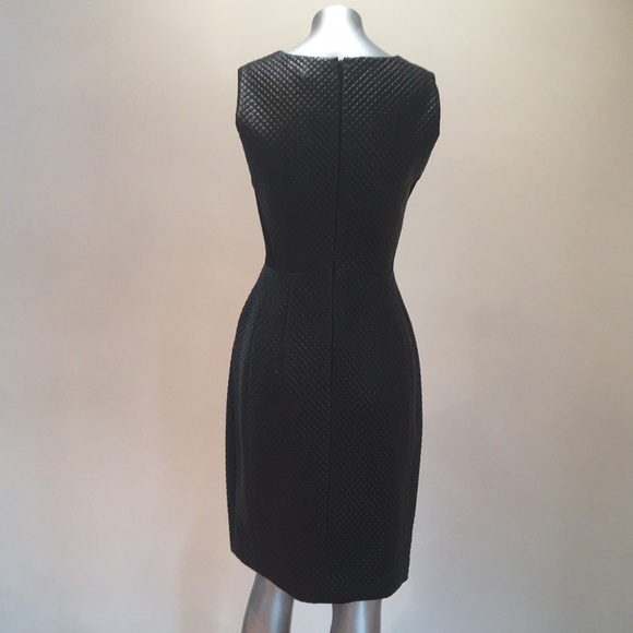 BCBG Livie Quilted Faux Leather Dress 4💜NWT - Picture 5 of 8